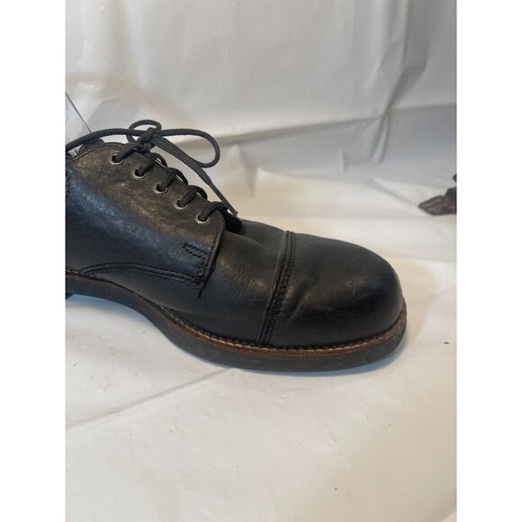 Hs Trask  Blucher LEATHER MENS OXFORDS Black BISON LEATHER H.S. TRASK SIZE 11 M - Picture 4 of 15